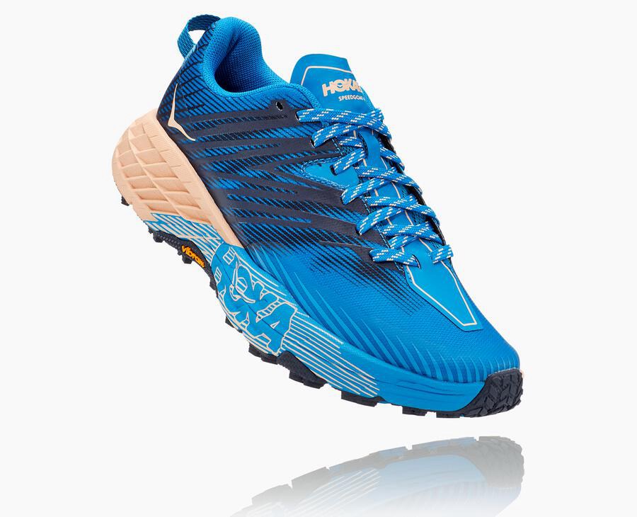 Tenis Hoka One One Trail Mujer Azules - Speedgoat 4 - JVWE26134